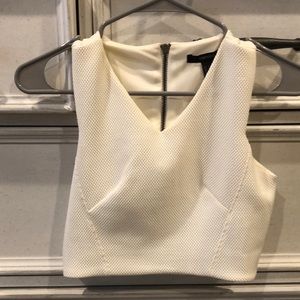 White crop top